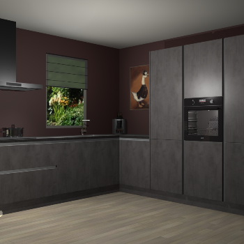 Beton Antraciet greeploze keuken Laos 81864