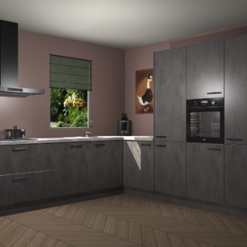 Beton Antraciet keuken Laos 81877