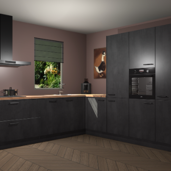 Beton Zwarte keuken Laos 81947