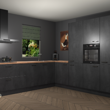 Beton Zwarte keuken Laos 81948