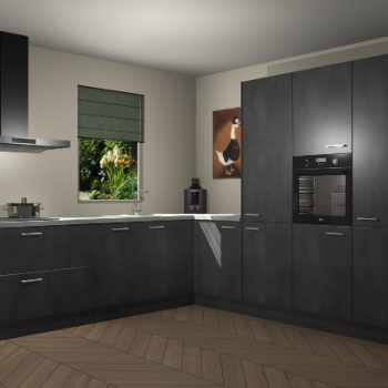 Beton Zwarte keuken Laos 81960