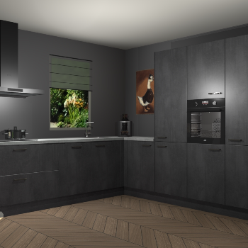 Beton Zwarte keuken Laos 81963