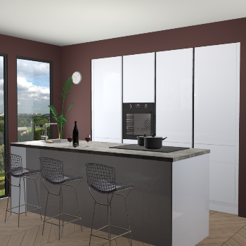 Zijdegrijs keuken Rusiec 69451