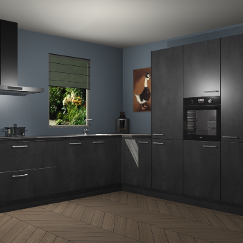 Beton Zwarte keuken Laos 81965