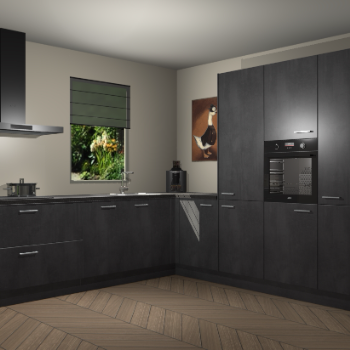 Beton Zwarte keuken Laos 81966