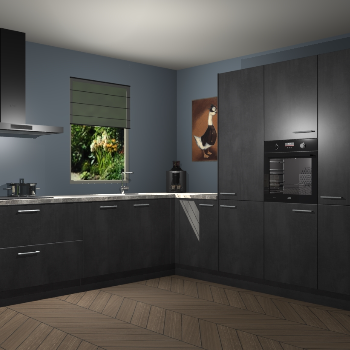 Beton Zwarte keuken Laos 81971