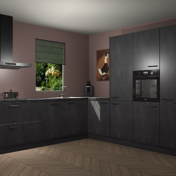 Beton Zwarte keuken Laos 81986