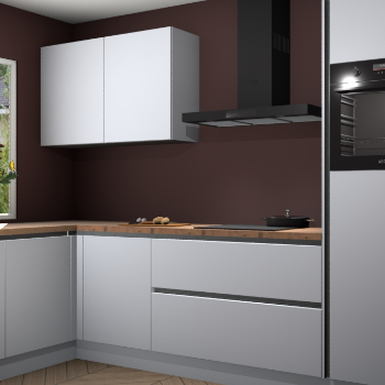 Sneeuwwitte greeploze keuken Limonos 81509