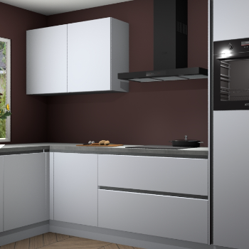 Sneeuwwitte greeploze keuken Limonos 81558