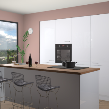 Sneeuwwit de keuken Rusiec 66632