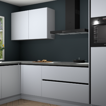 Sneeuwwitte greeploze keuken Limonos 81561