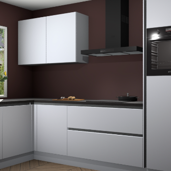 Sneeuwwitte greeploze keuken Limonos 81571