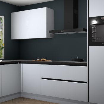 Sneeuwwitte greeploze keuken Limonos 81574