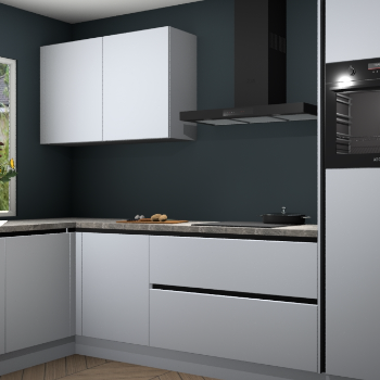 Sneeuwwitte greeploze keuken Limonos 81597