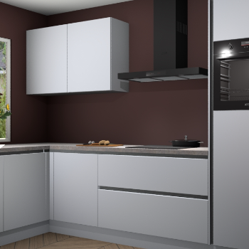 Sneeuwwitte greeploze keuken Limonos 81610