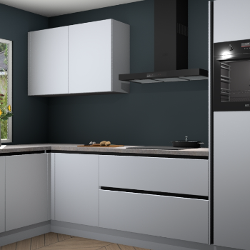 Sneeuwwitte greeploze keuken Limonos 81613