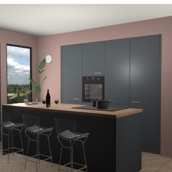 Onyxgrijs keuken Rusiec 62022