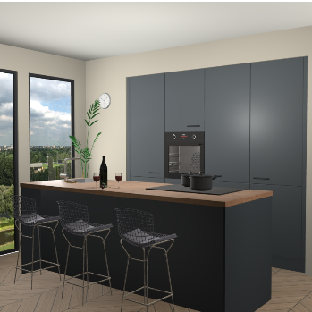 Onyxgrijs keuken Rusiec 62024