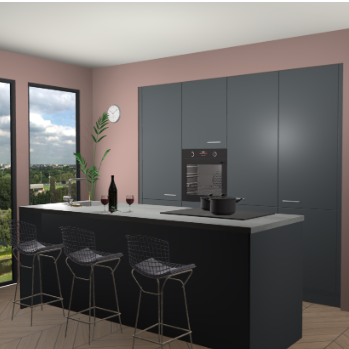 Onyxgrijs keuken Rusiec 62214