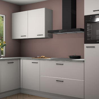 Zijdegrijze keuken Limonos 81696