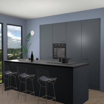 Onyxgrijs keuken Rusiec 62266