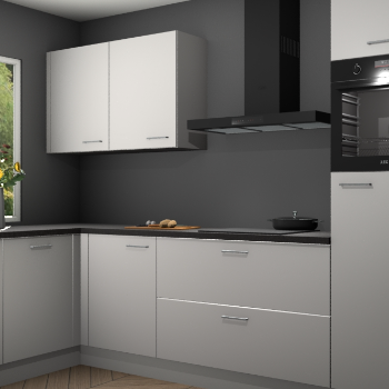 Zijdegrijze keuken Limonos 81706