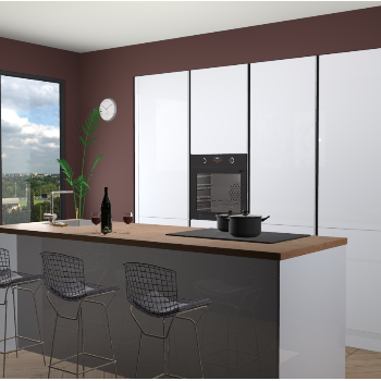 Sneeuwwit greeploze keuken Rusiec 66639