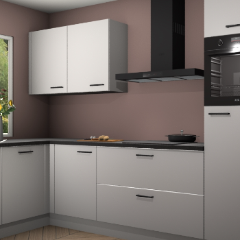 Zijdegrijze keuken Limonos 81708