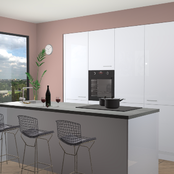 Sneeuwwit de keuken Rusiec 66683