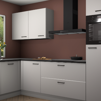 Zijdegrijze keuken Limonos 81709