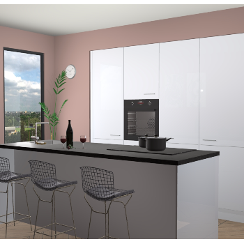 Sneeuwwit de keuken Rusiec 66695