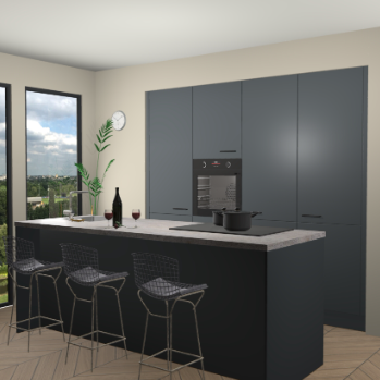 Onyxgrijs keuken Rusiec 62277