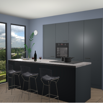 Onyxgrijs keuken Rusiec 62278