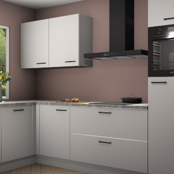 Zijdegrijze keuken Limonos 81720