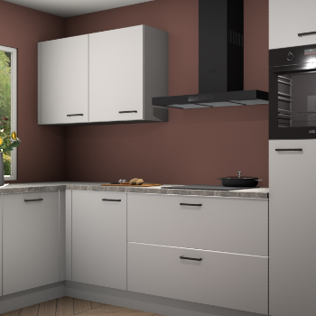 Zijdegrijze keuken Limonos 81721