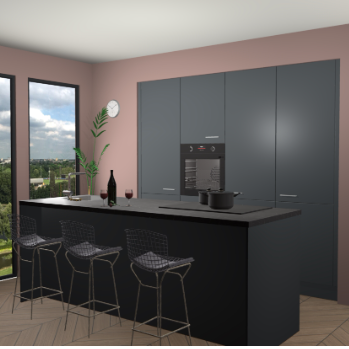 Onyxgrijs keuken Rusiec 62281