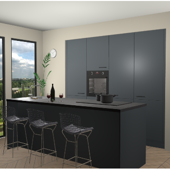 Onyxgrijs keuken Rusiec 62283