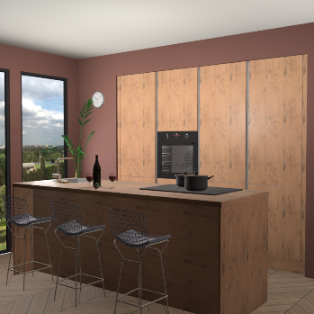 Astoria eiken greeploze keuken Rusiec 64006