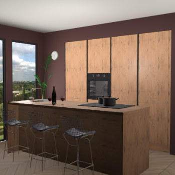 Astoria eiken greeploze keuken Rusiec 64009