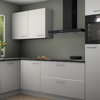 Zijdegrijze keuken Limonos 81736