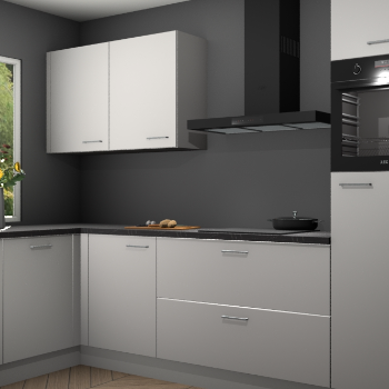 Zijdegrijze keuken Limonos 81738