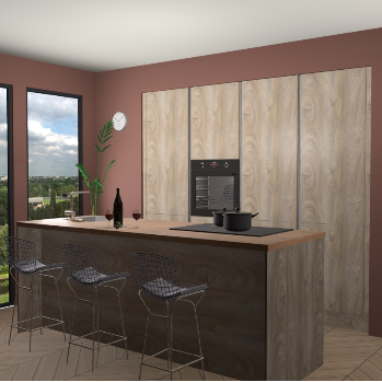 Canatro eiken greeploze keuken Rusiec 61701