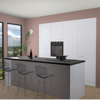 Sneeuwwit de keuken Rusiec 67483