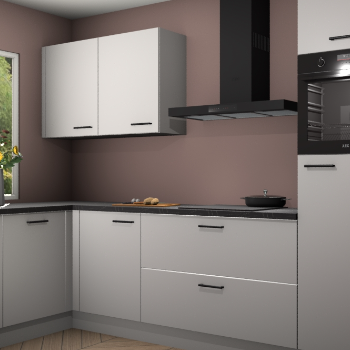 Zijdegrijze keuken Limonos 81744