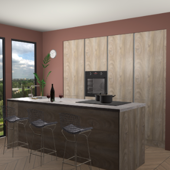 Canatro eiken greeploze keuken Rusiec 61938