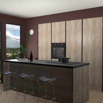 Canatro eiken greeploze keuken Rusiec 61947