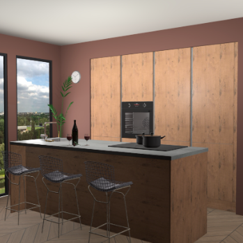 Astoria eiken greeploze keuken Rusiec 64039