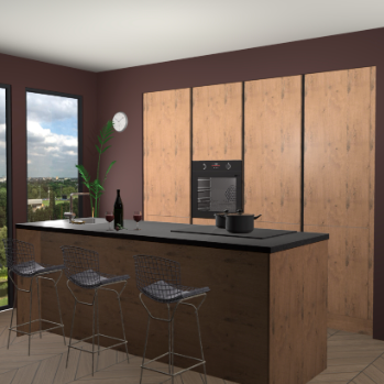 Astoria eiken greeploze keuken Rusiec 64048