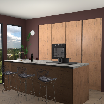 Astoria eiken greeploze keuken Rusiec 64198