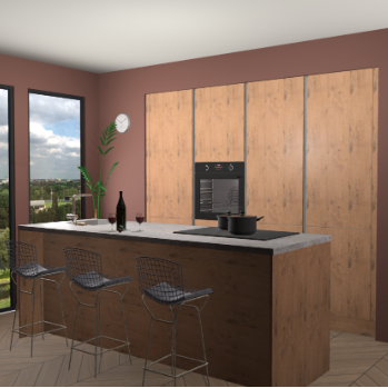 Astoria eiken greeploze keuken Rusiec 64215